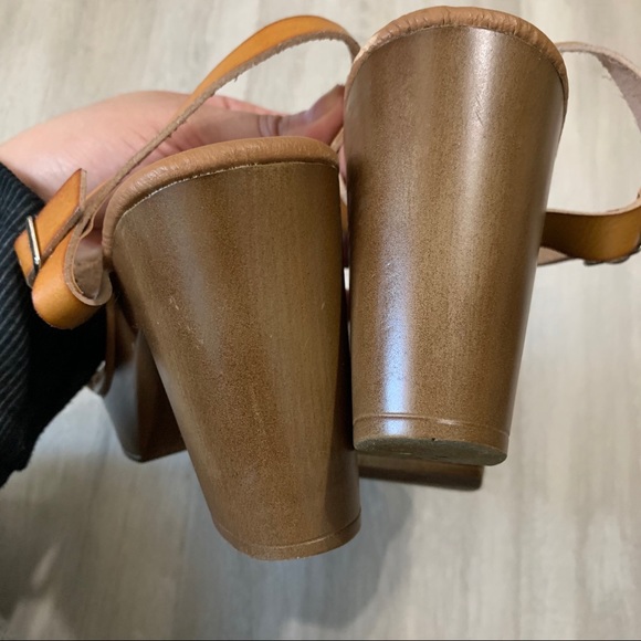 Cato Chunky Block Platform Sandals Heels Sz 9M - Picture 10 of 11